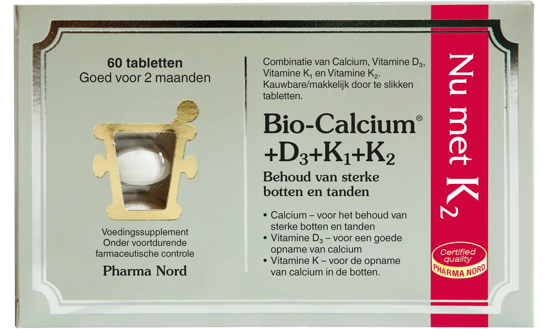 Pharma Nord Bio Calcium & D3 & K1 & K2 (60 tabletten)