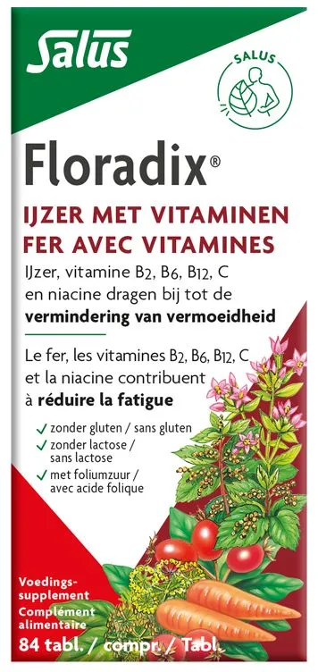 Salus Floradix ijzer (84 tabletten)