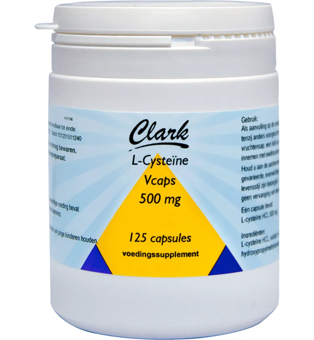 Clark L-Cysteine 500mg (125 vega capsules)