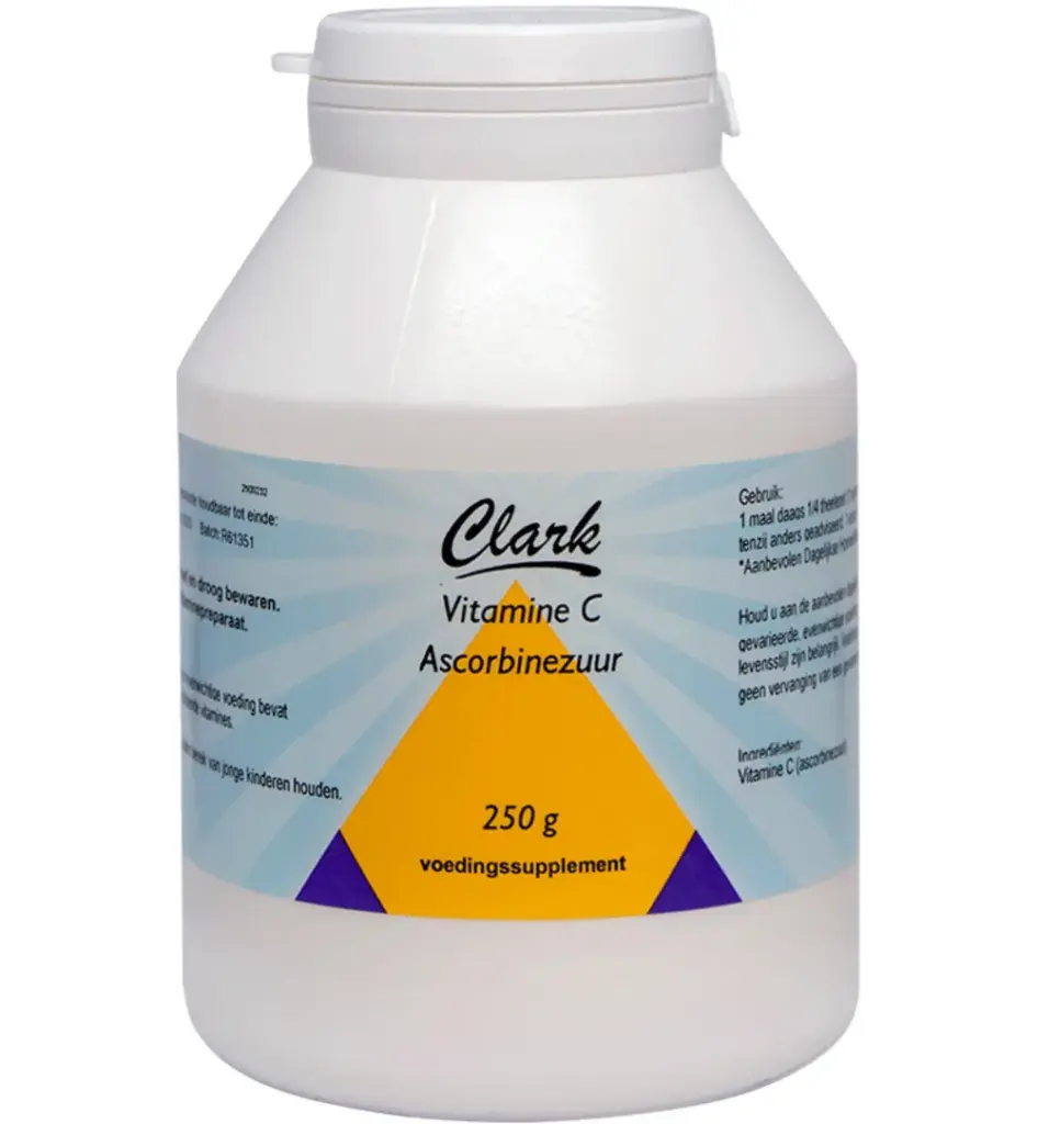 Clark Vitamine C ascorbine zuur (250 gr)
