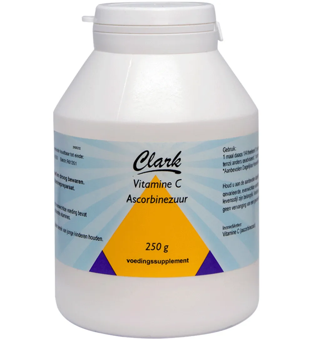 Clark Vitamine C ascorbine zuur (250 gr)