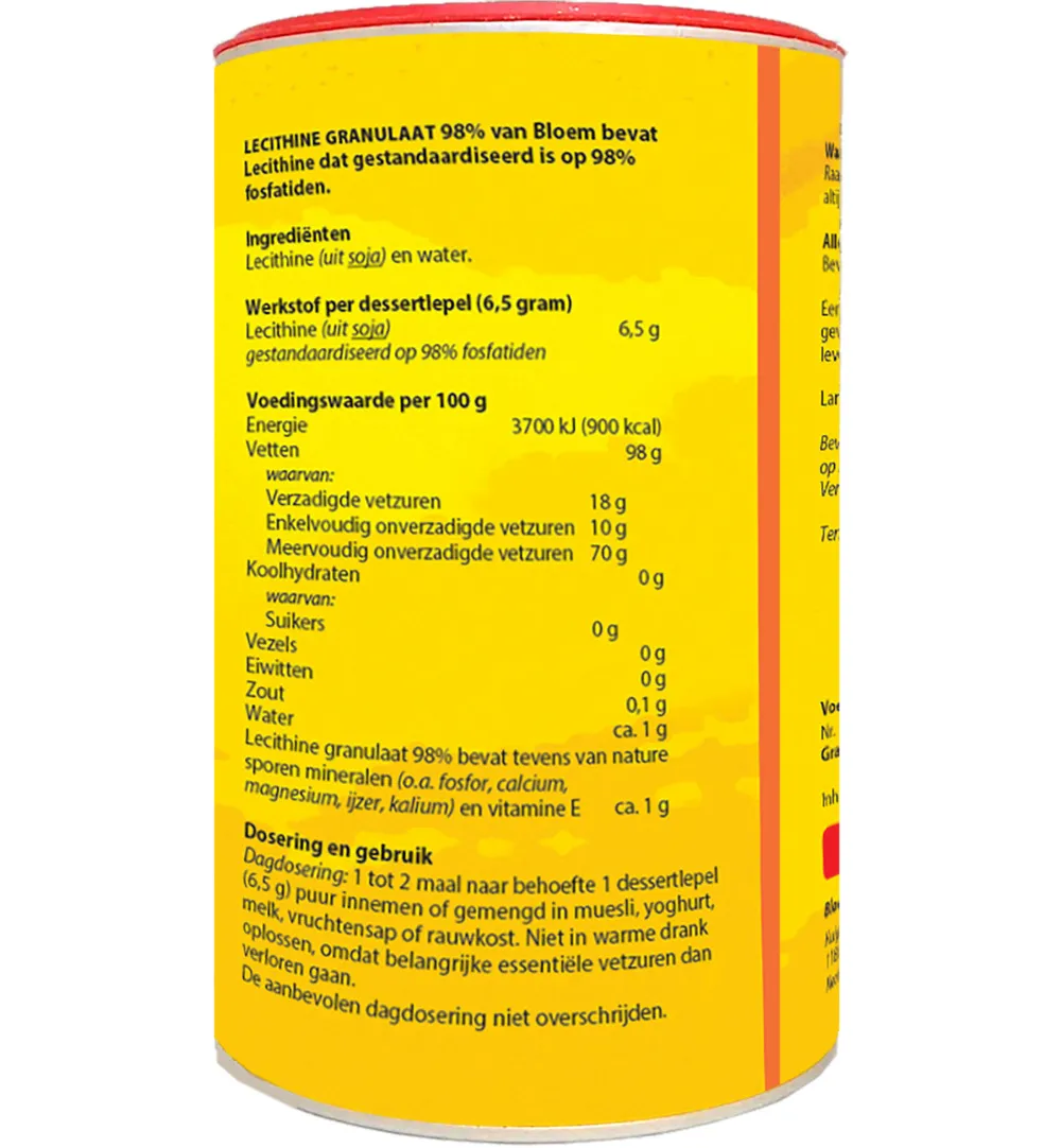 Bloem Lecithinegranulaat 98% (400 gr)