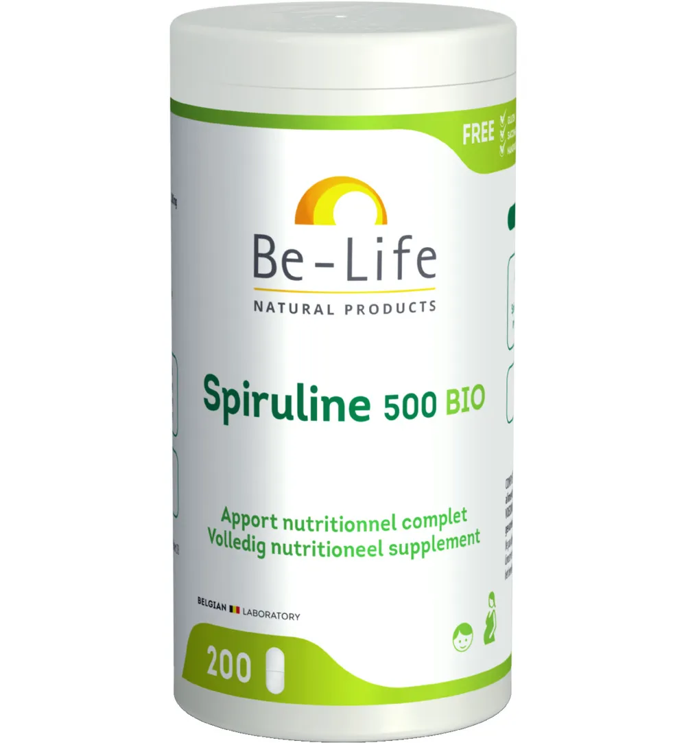 Be-Life Spiruline 500 Bio (200 tabletten)