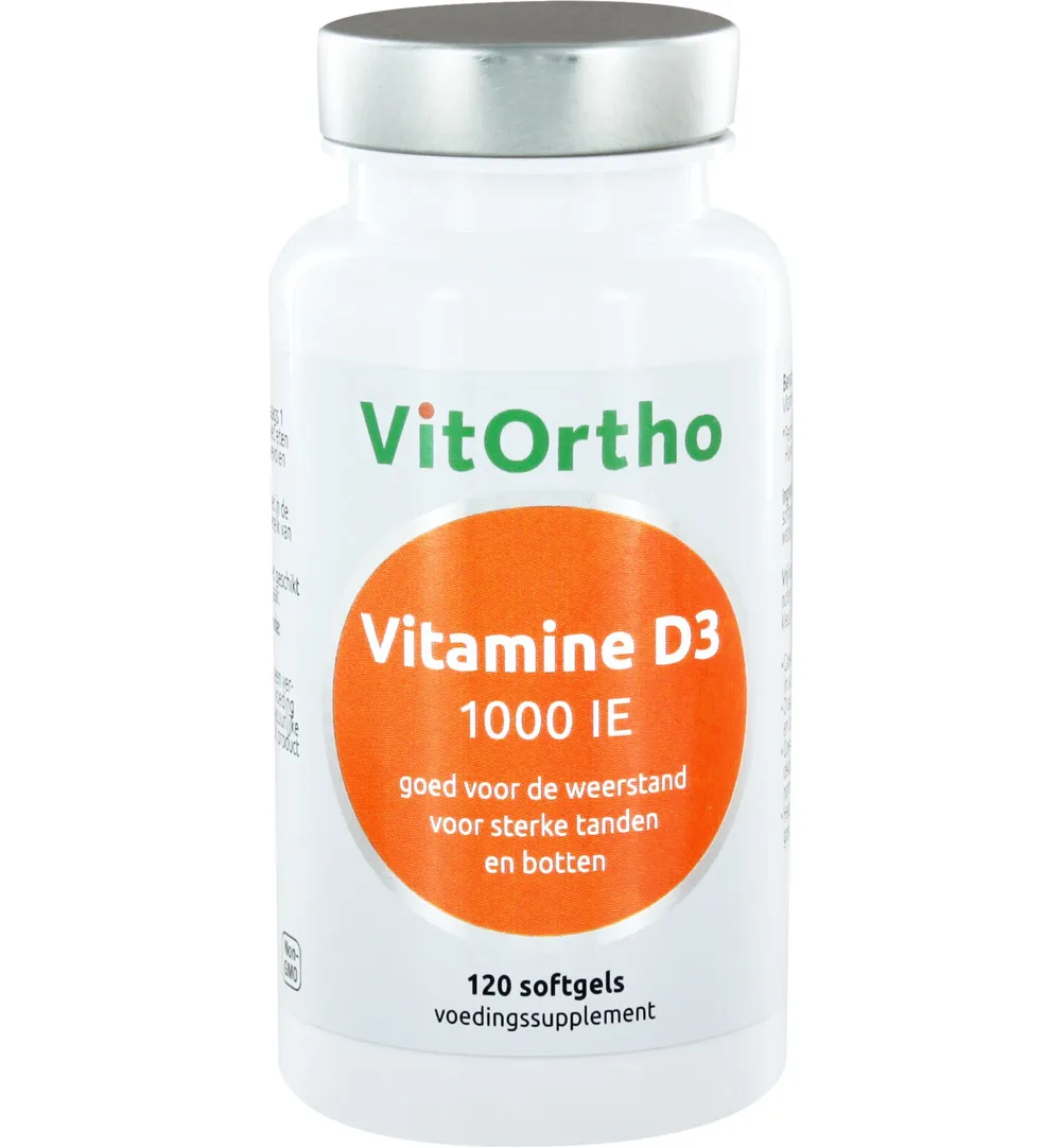 VitOrtho Vitamine D3 1000IE (120 softgels)