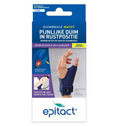 Epitact Duim Orthese Nacht Rechts Maat L (1 stuk)