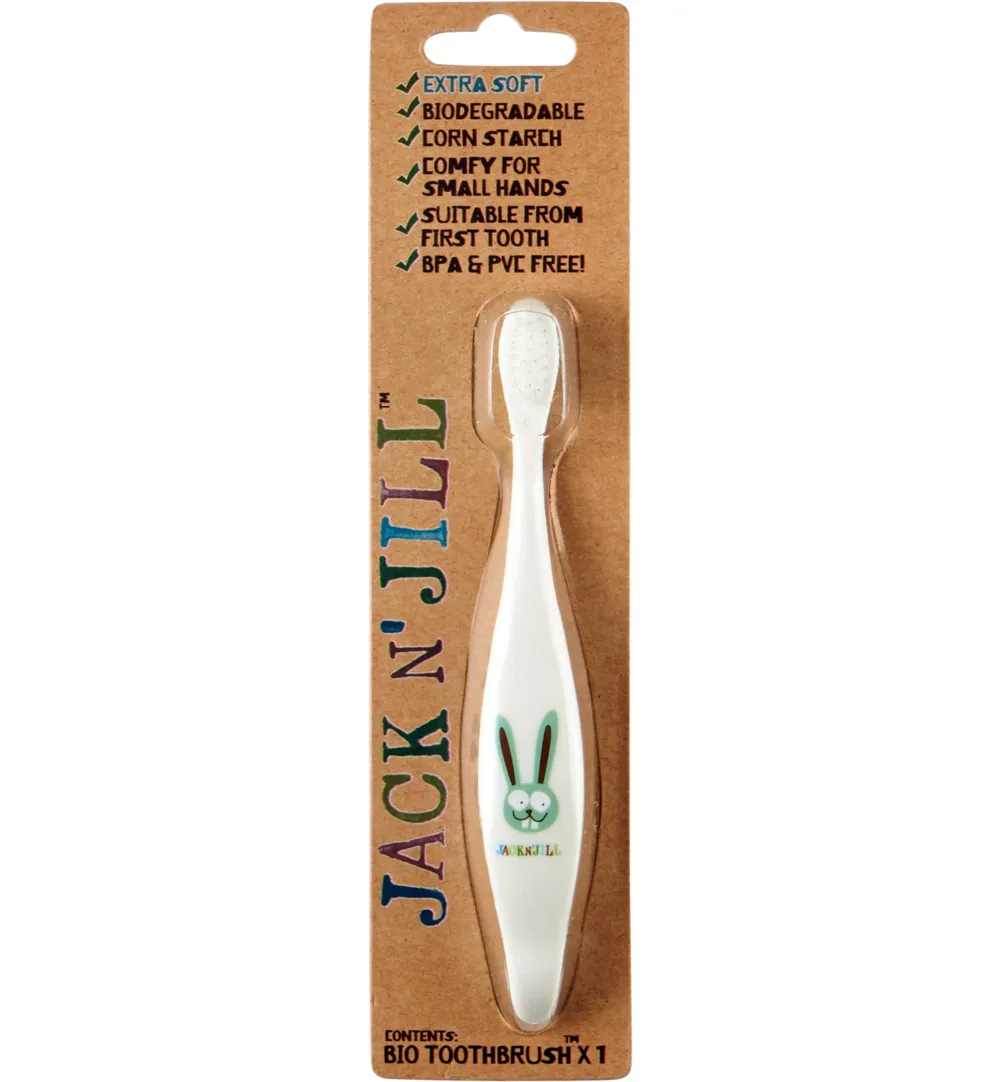 Jack n' Jill Bio toothbrush bunny extra soft (1 stuk)