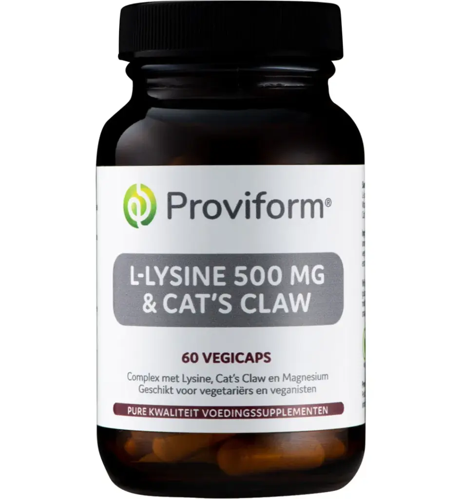 Proviform L-Lysine 500 Mg & Cats Claw (60 vega capsules)
