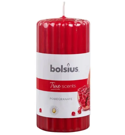 Bolsius True Scents Stompkaars Geur 120/58 Pomegranate (1 stuk)