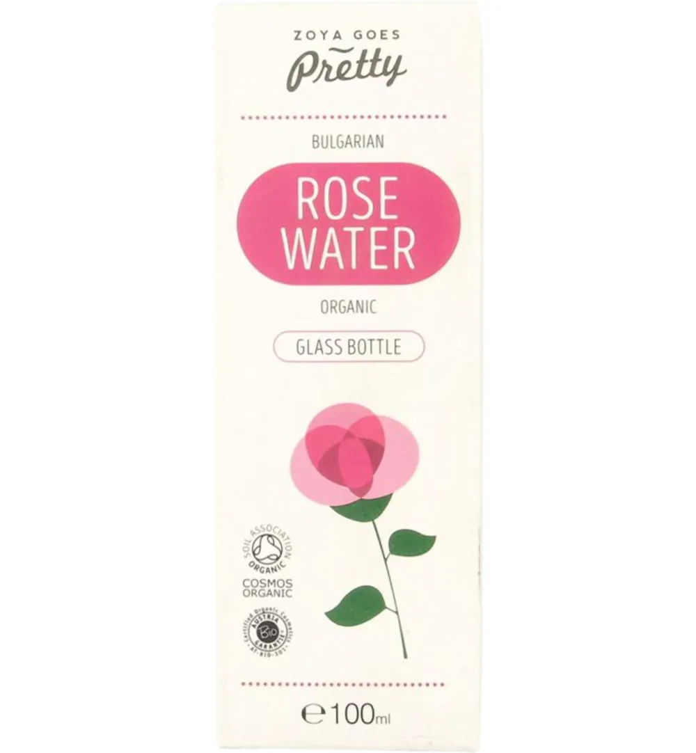 Zoya Goes Pretty Organic rose water glass bottle (100 ml)