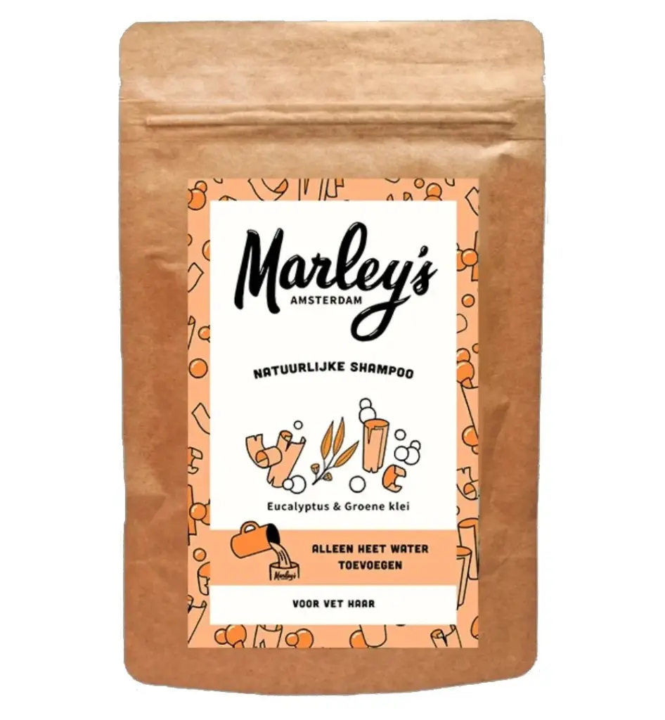 Marley's Shampoovlokken vet haar eucalyptus &groene klei (50 gr)