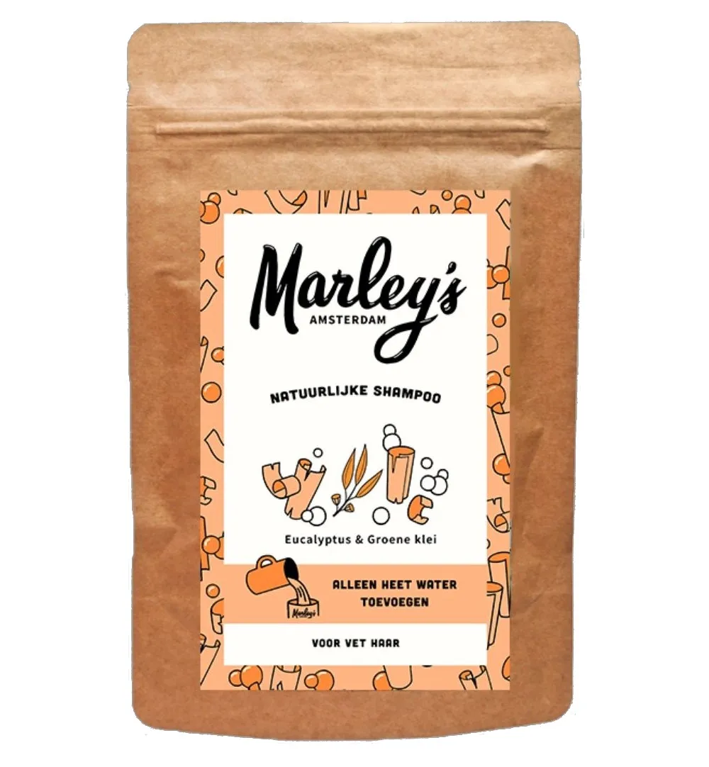Marley's Shampoovlokken vet haar eucalyptus &groene klei (50 gr)
