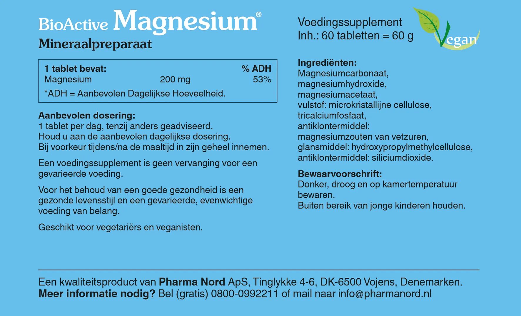 Pharma Nord BioActive Magnesium (60 tabletten)