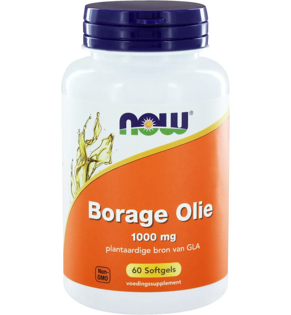 Now Borage Olie 1000 Mg (60 softgels)