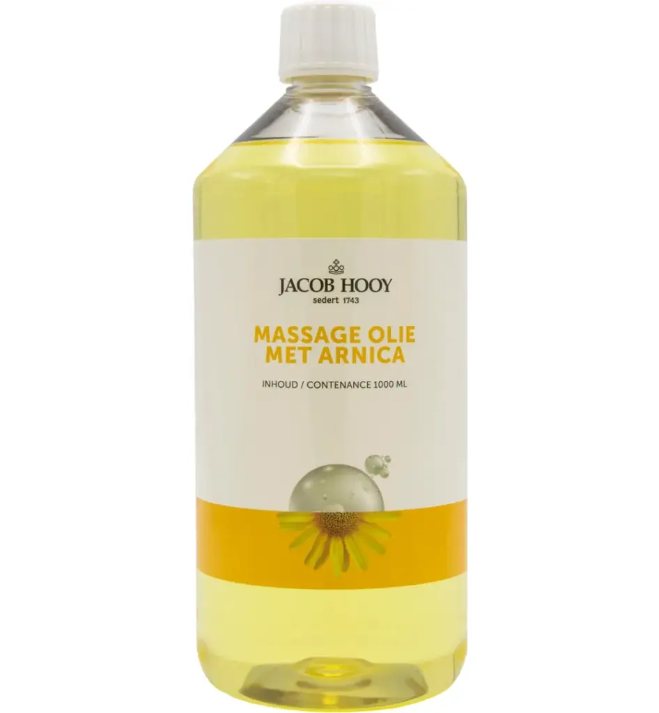Jacob Hooy Massageolie met natuurlijke arnica (1000 ml)
