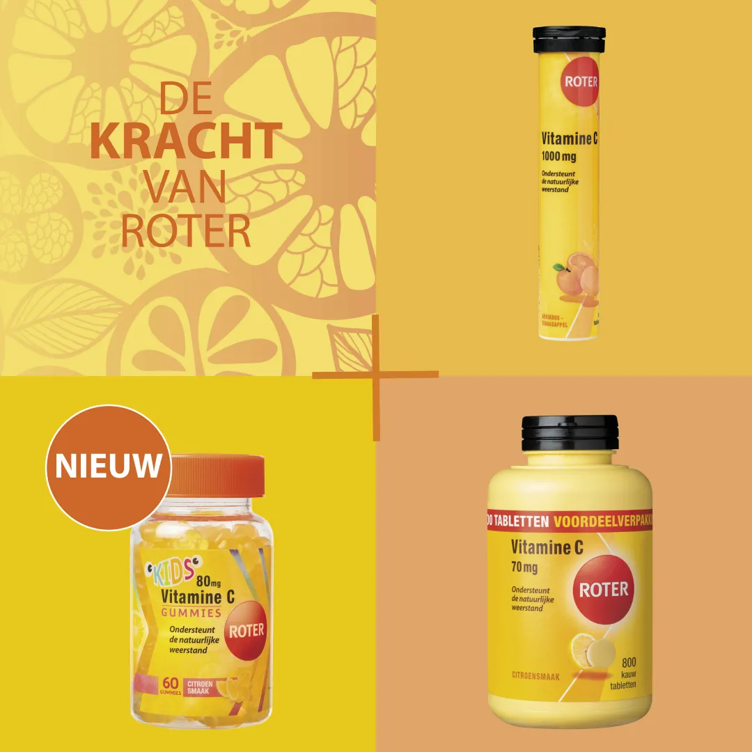 Roter Vitamine C Bruis 1000 mg abrikoos sinaasappel (20 bruistabletten) - image 5