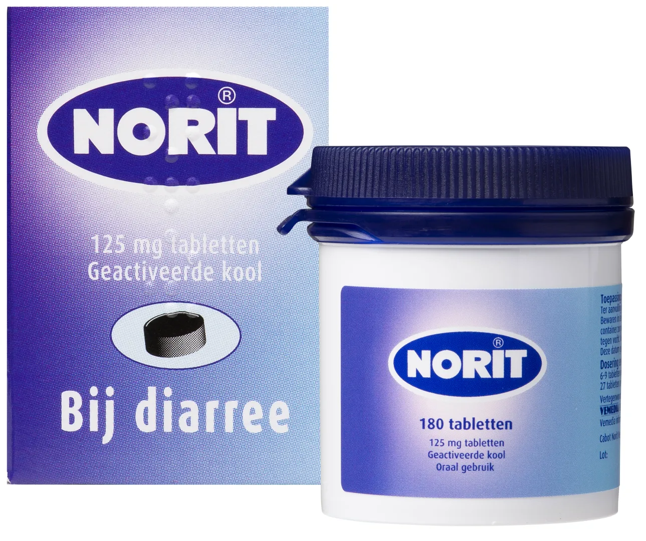 Norit 125Mg (180 tabletten)