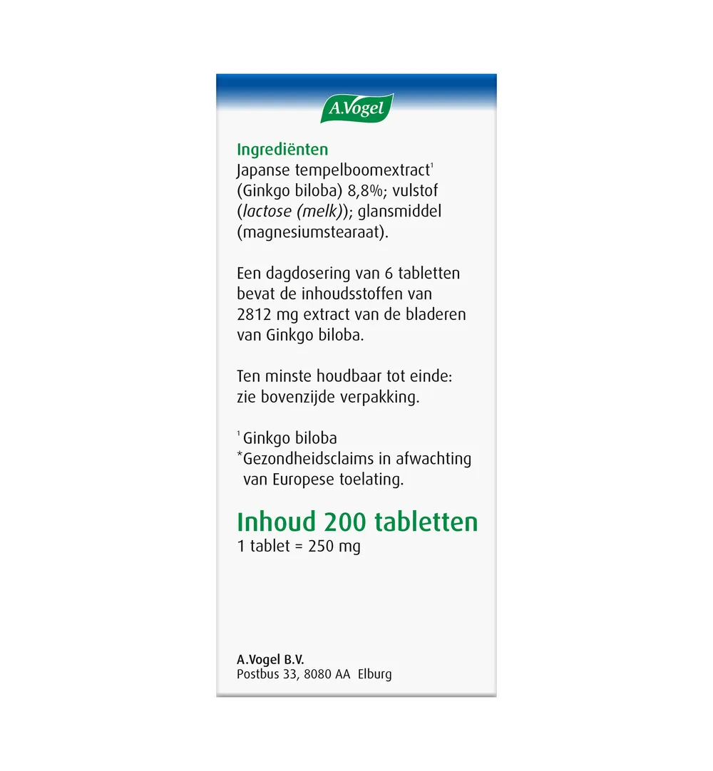 A.Vogel Geriaforce doorbloeding (200 tabletten) - image 4