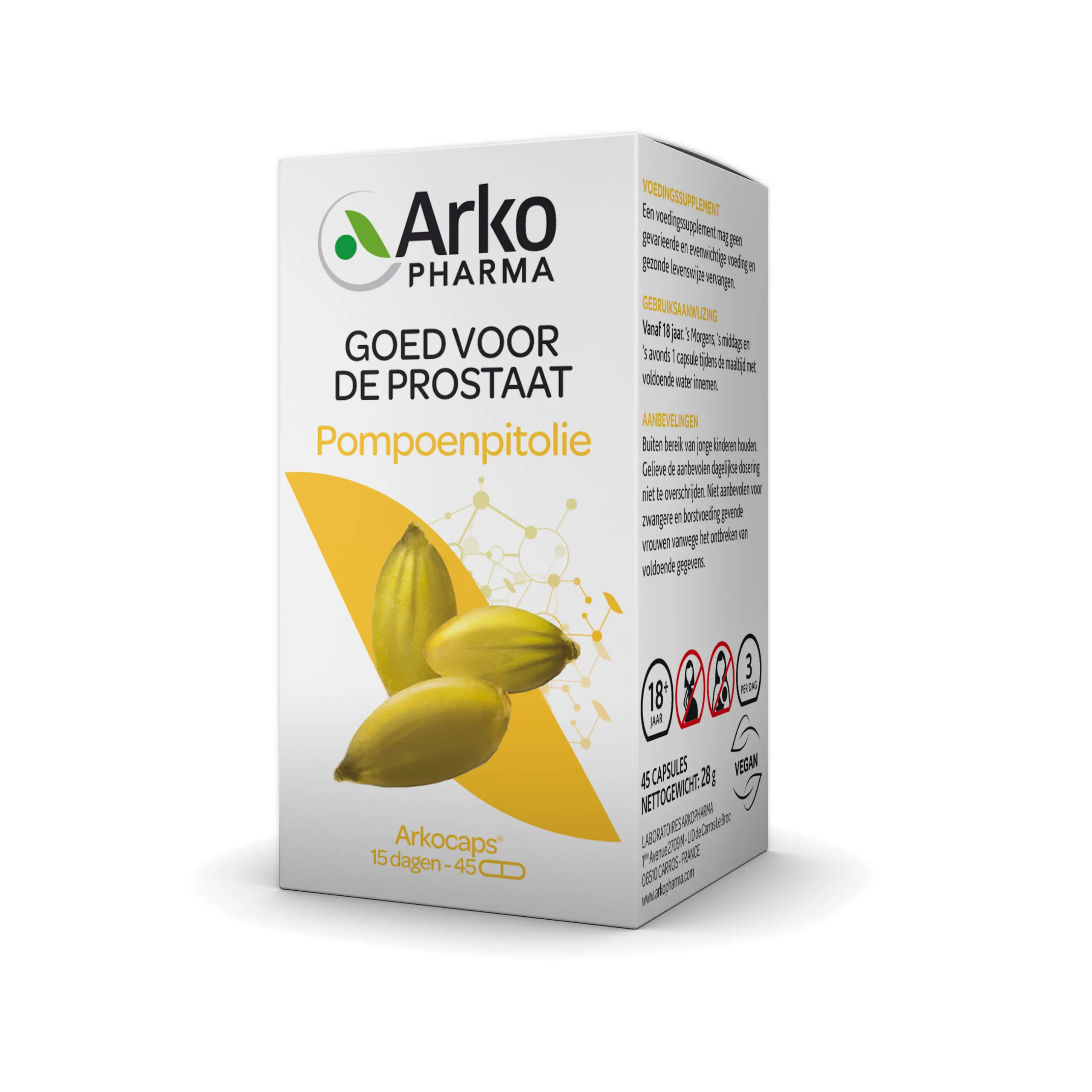 Arkocaps Pompoenpitolie (45 capsules)