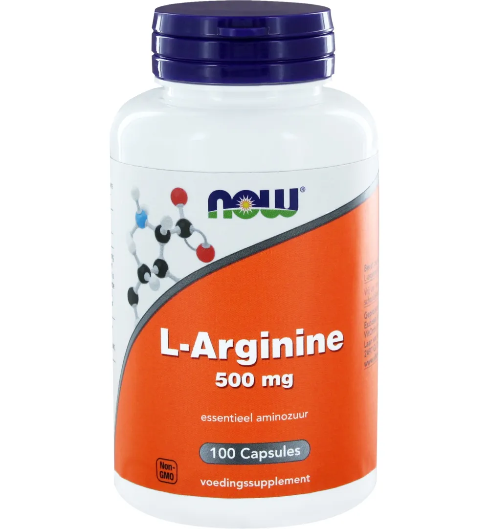 Now L-Arginine 500 mg (100 capsules)