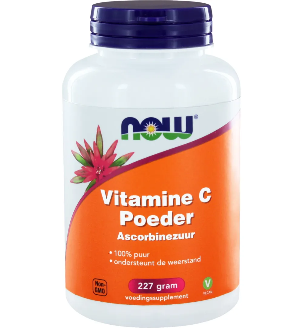 Now Vitamine C poeder ascorbinezuur (227 gr)
