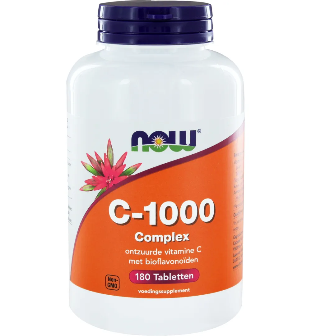 Now Vitamine C 1000 mg complex (180 tabletten)