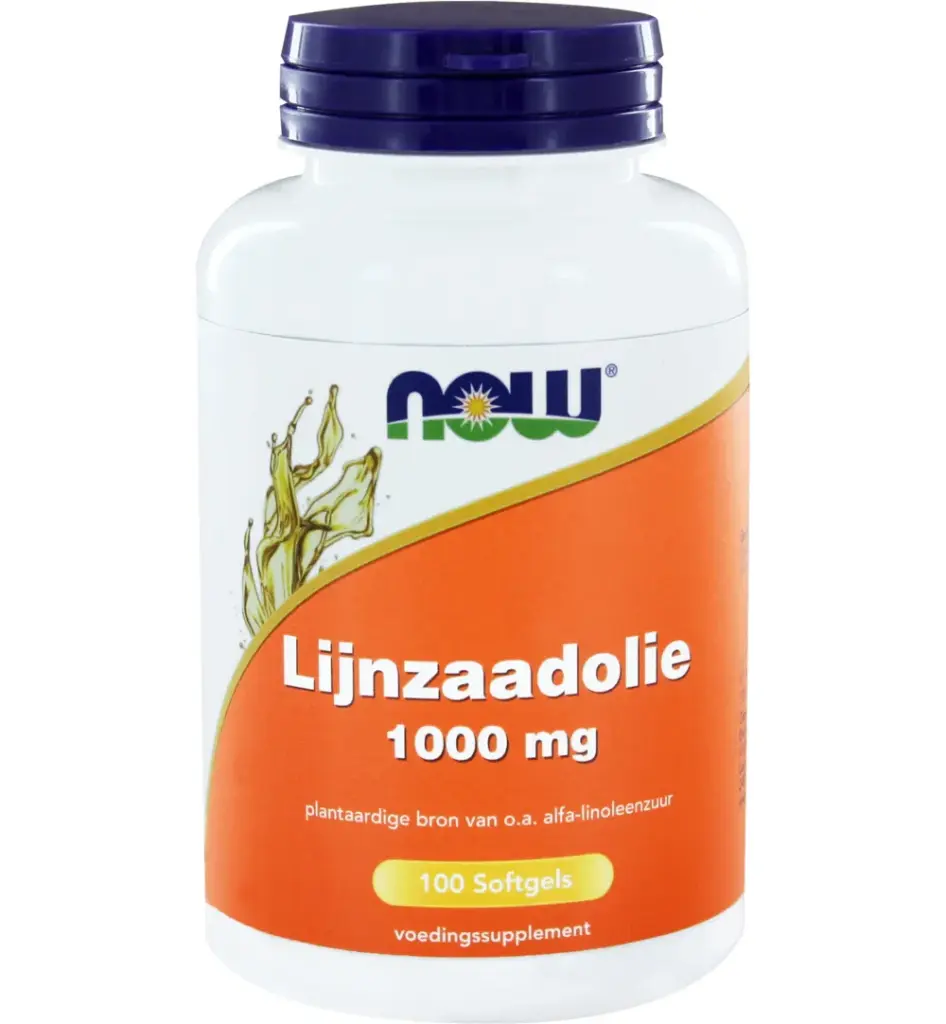 Now Lijnzaadolie 1000 Mg (100 softgels)