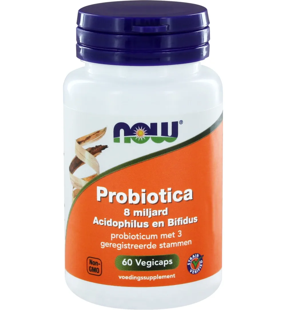 Now Probiotica 8 Miljard Acidophilus En Bifidus (60 vega capsules)