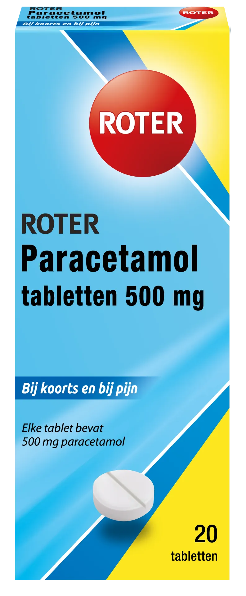Roter Paracetamol 500 mg (20 tabletten)