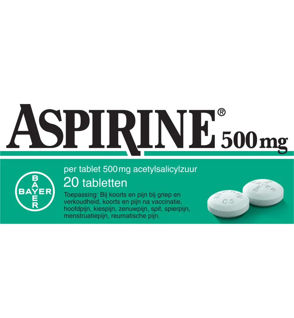 Aspirine 500mg (20 tabletten)