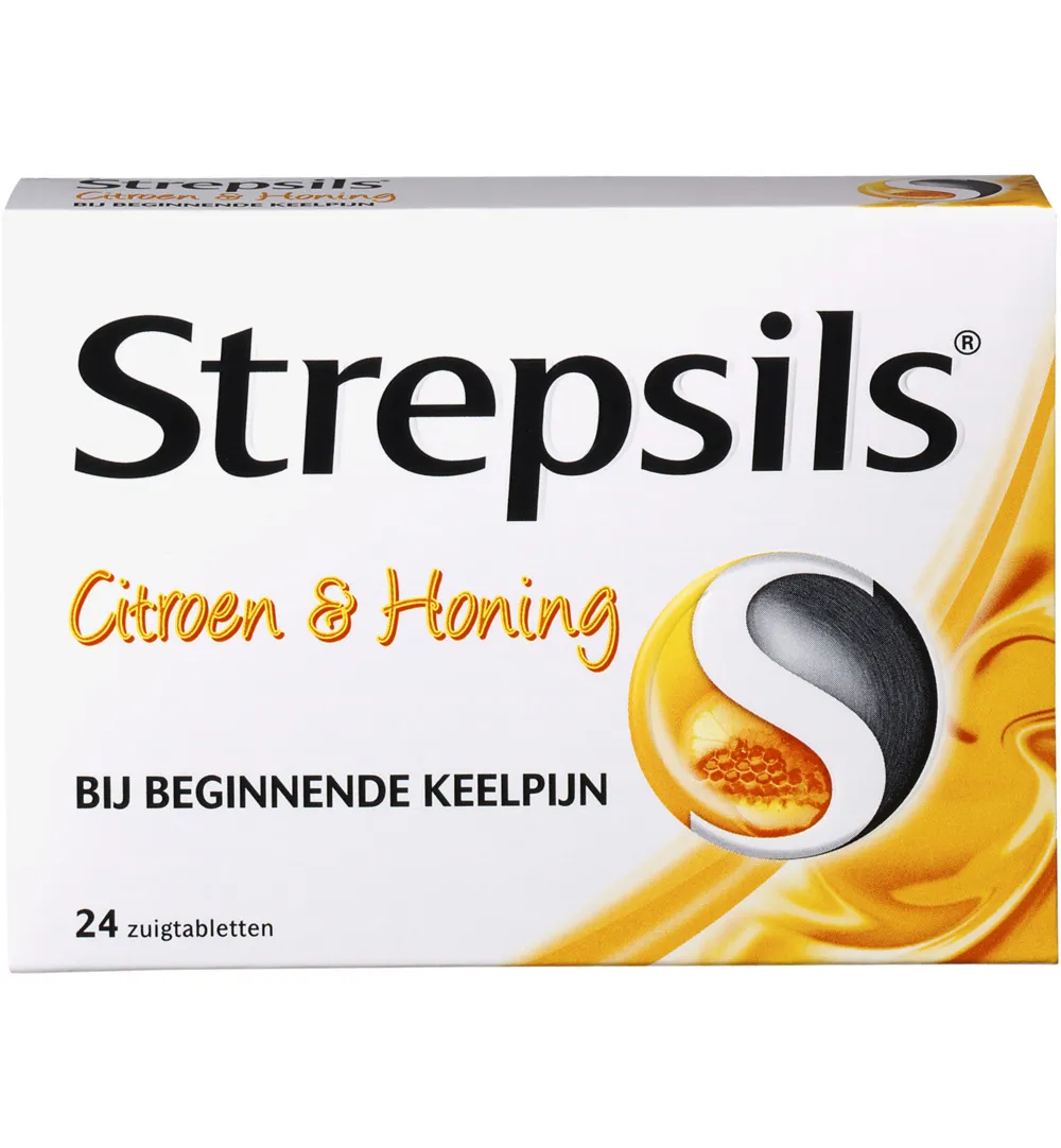 Strepsils Citroen & honing (24 zuigtabletten)