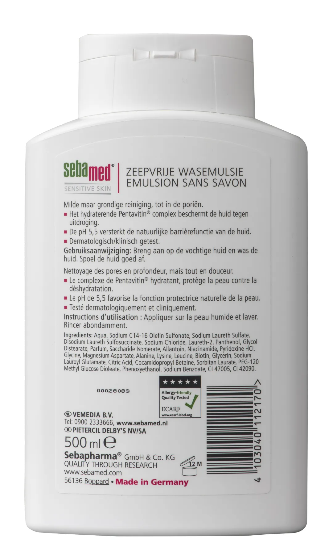 Sebamed Zeepvrij wasemulsie (500 ml) - image 4