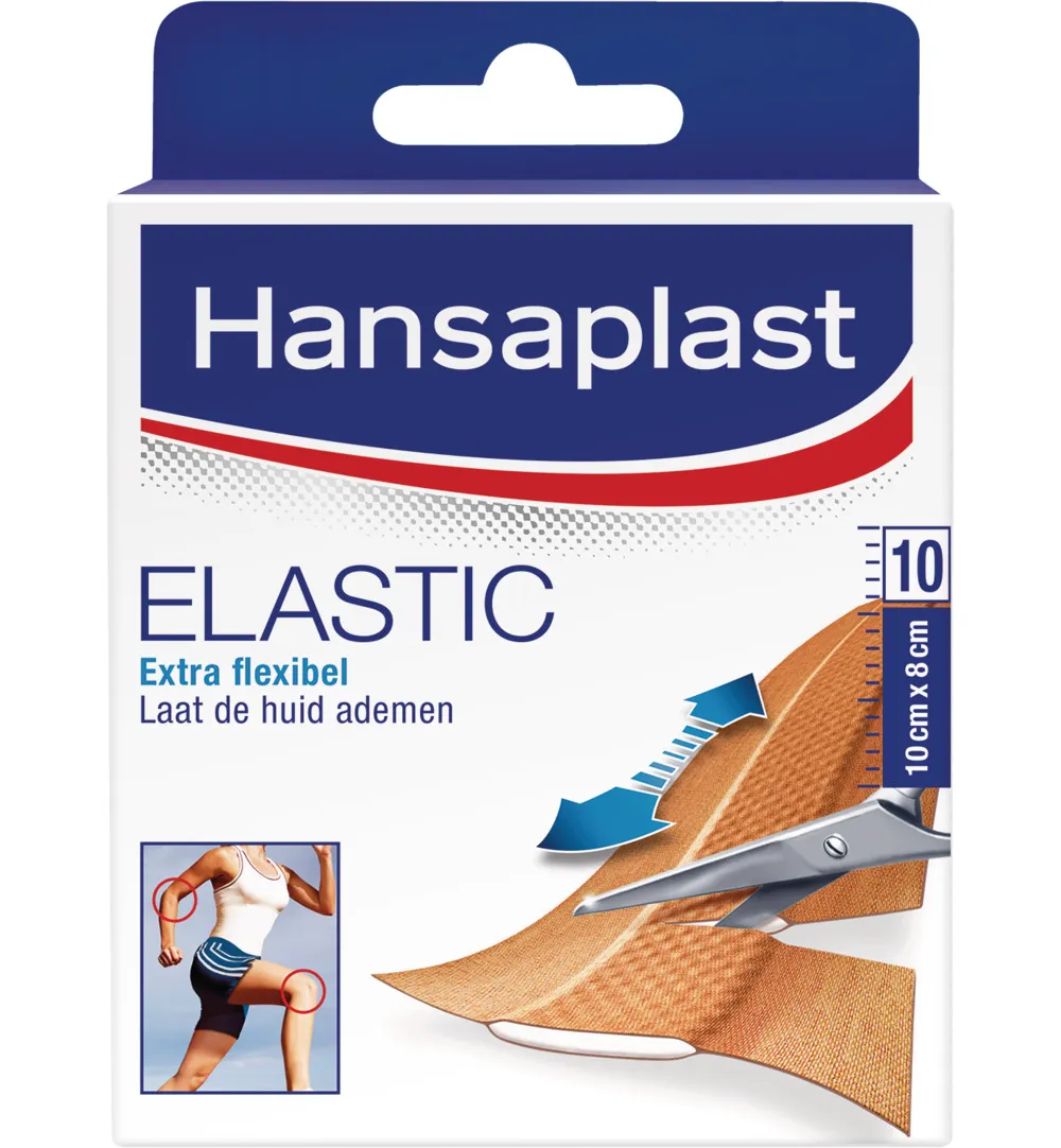 Hansaplast Elastic 1m x 8 cm (1 stuk)
