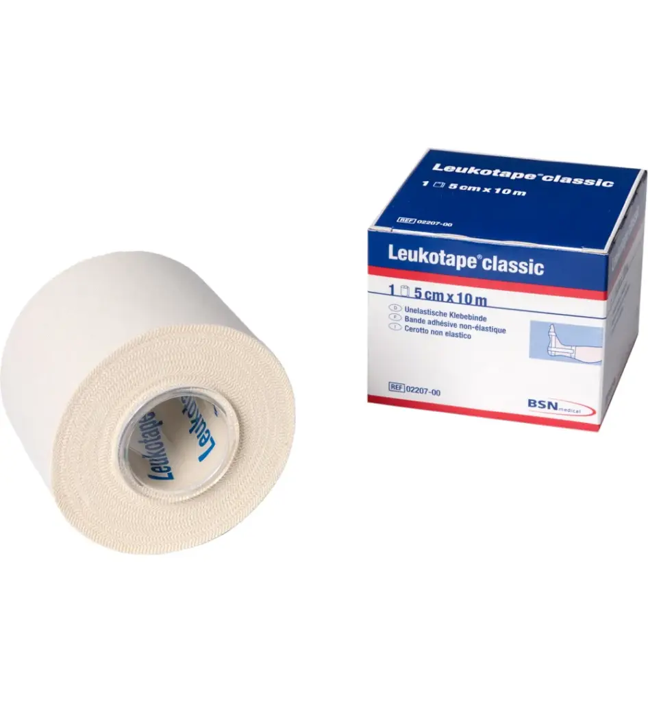 Leukotape 10m x 3.75 cm wit (1 stuk)