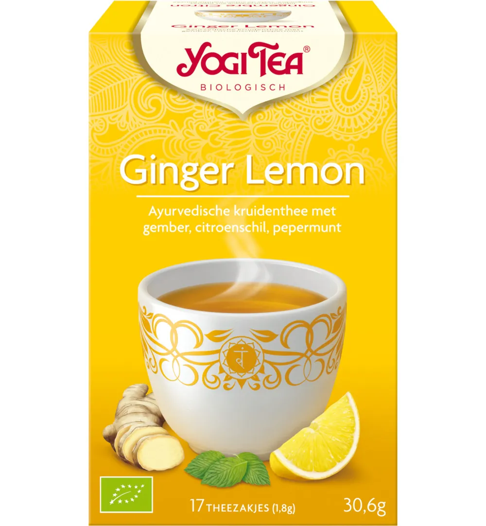 Yogi Tea Ginger lemon munt bio (17 stuks)