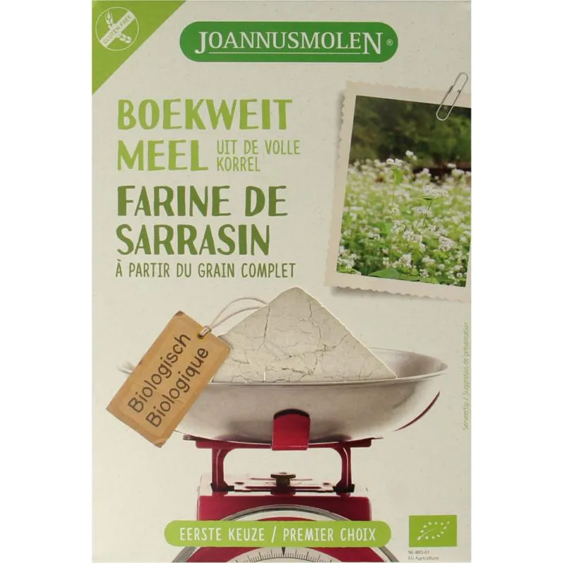 Joannusmolen Boekweitmeel Eerste Keuze Bio (350 gr)