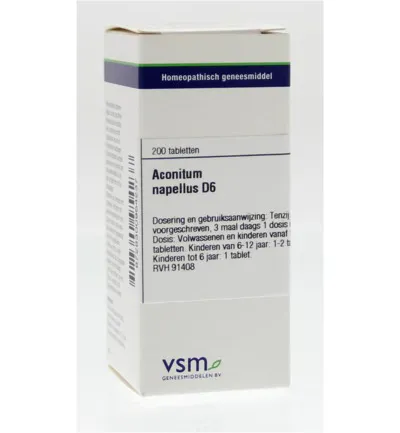 VSM Aconitum napellus D6 (200 tabletten)