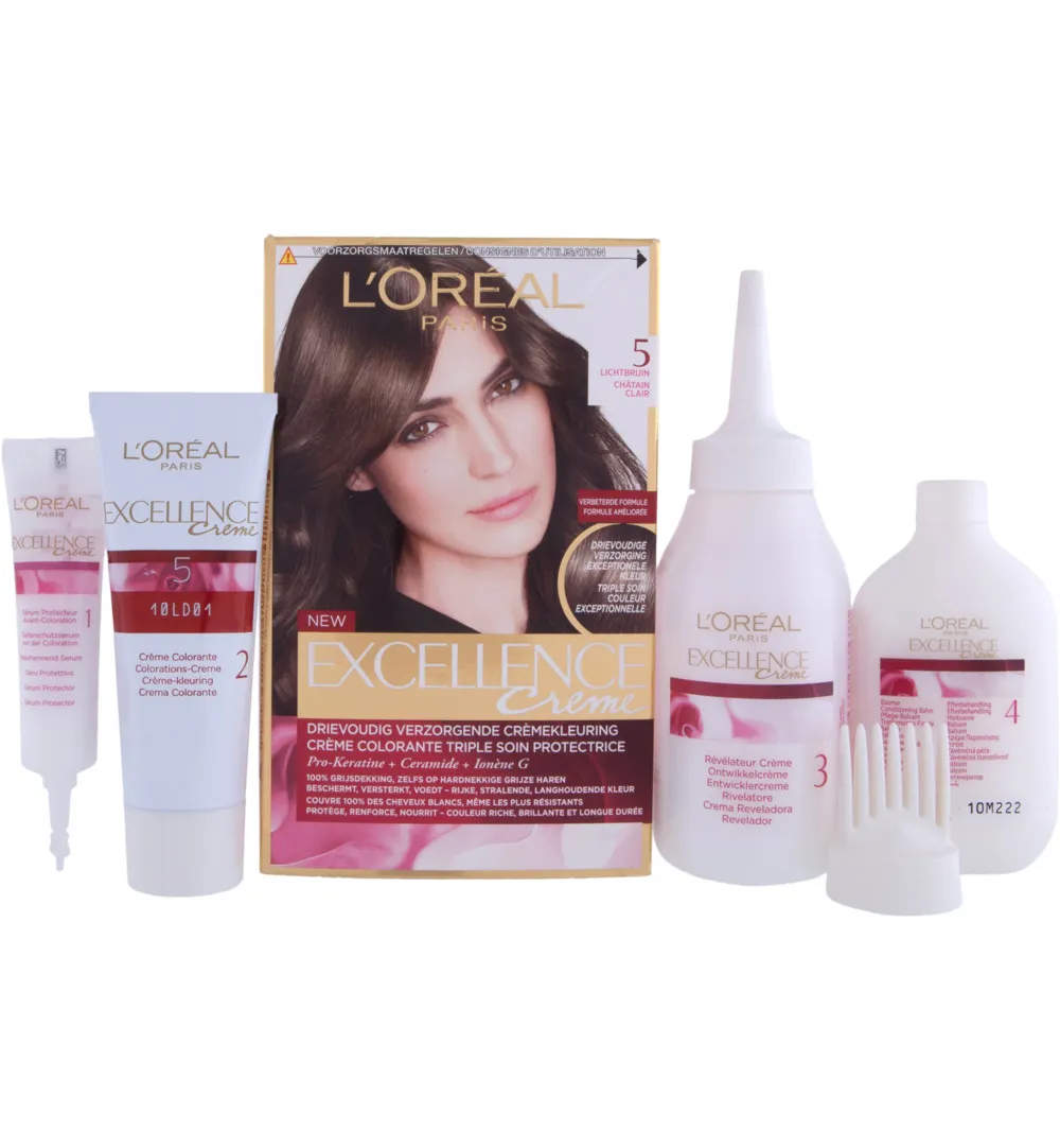 L'Oréal Excellence 5 Lichtbruin (1 set)