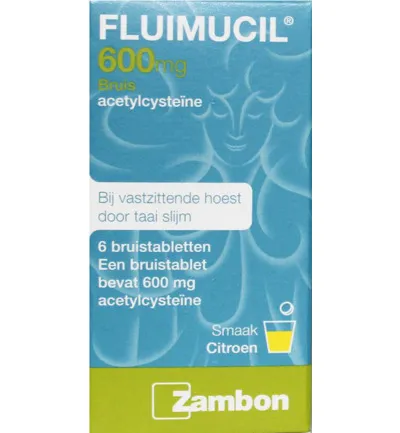 Fluimucil 600mg (6 bruistabletten)
