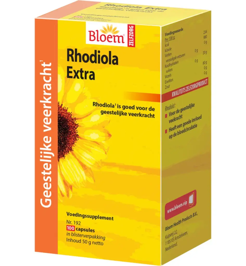 Bloem Rhodiola (100 capsules)