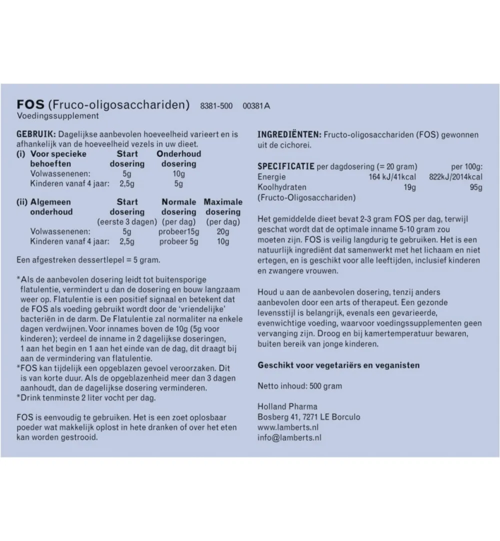 Lamberts Fos (500 gr)