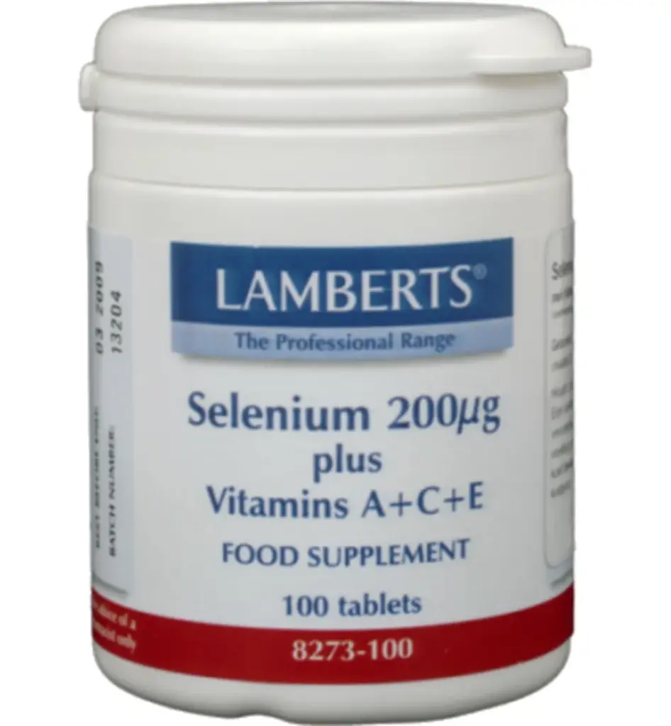 Lamberts Selenium 200mcg met vitamine A C E (100 tabletten)