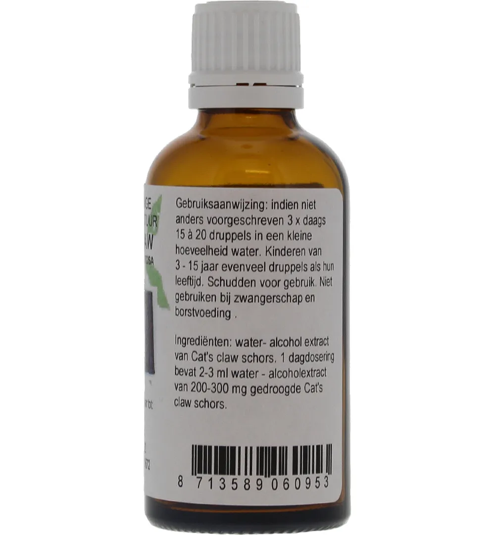De Cruydhof Uncaria tomentosa / cat's claw tinctuur (50 ml) - image 2