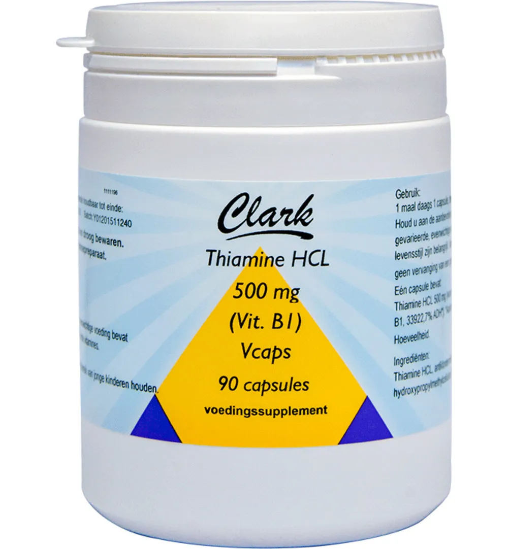 Clark Vitamine B1 500mg (90 vega capsules)
