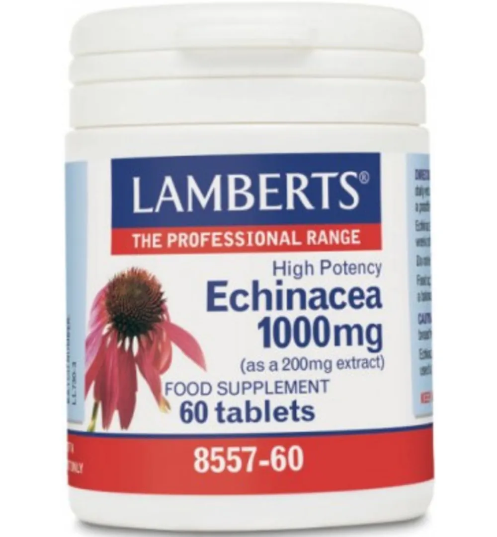 Lamberts Echinacea 1000Mg Met Zink En Vitamine C (60 Tabletten)