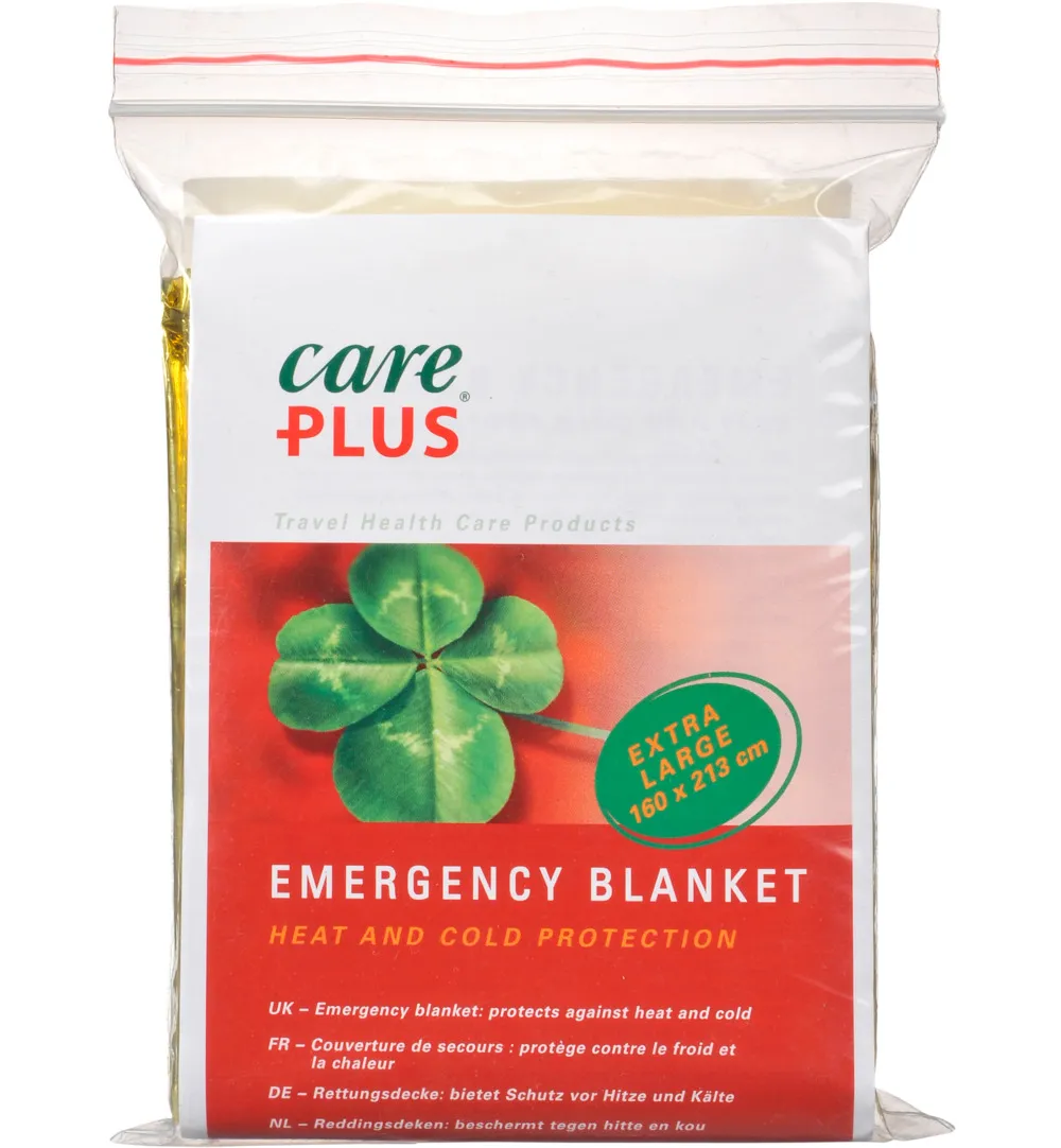 Care Plus Emergency Blanket Gold/Silver (1 stuk)