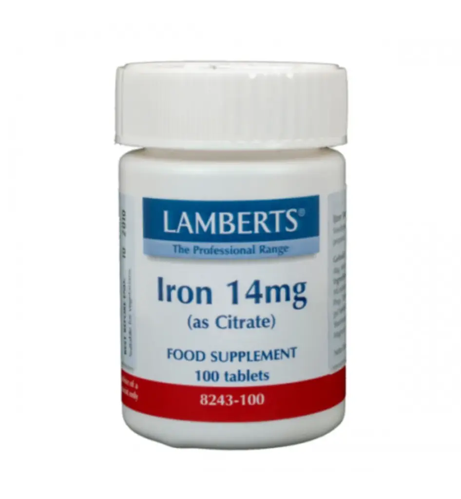 Lamberts IJzer citraat 14mg (100 tabletten)
