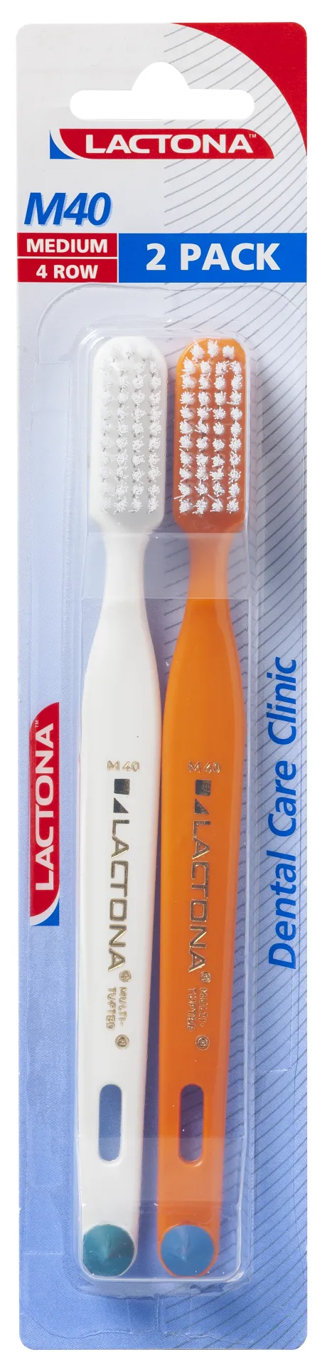 Lactona Tandenborstel M40 medium duo (2 stuks)