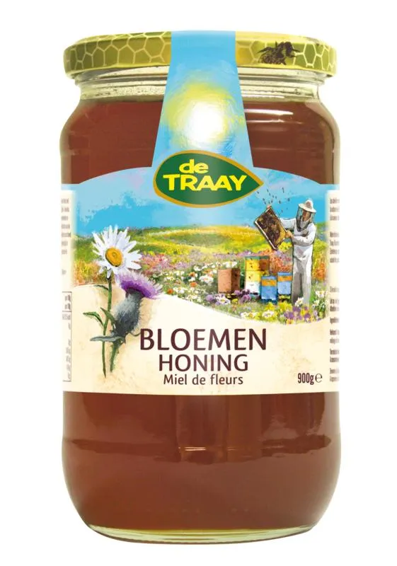 De Traay Bloemenhoning Vloeibaar (900 gr)