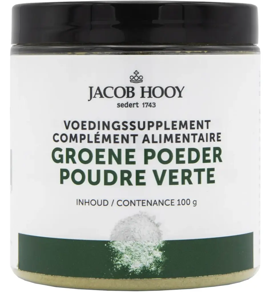 Jacob Hooy groene poeder pot (100 gr)