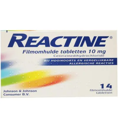 Reactine Anti Histaminicum 10Mg (14 tabletten)